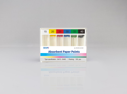 Un buen precio. Dental de alta calidad Gutta Percha Puntos de papel Absorbedores de papel Puntos en línea