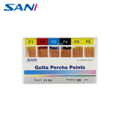 Endodoncia Dental Gutta Percha Puntos Taper 02/04/06/F1-F5 Con Certificado CE
