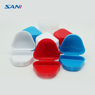 Un buen precio. Envases plásticos rojos del tenedor de la dentadura de la caja 17g del envase del Mouthguard en línea