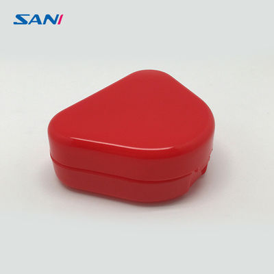 Un buen precio. Caja ortodóntica de la dentadura de la prueba del escape de 30m m, caja de almacenamiento roja de la dentadura en línea